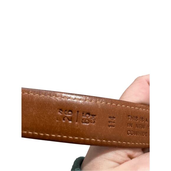 Vintage Coach Women\'s Brown Leather Quiet Luxury Belt 26IN/65CM main image 7